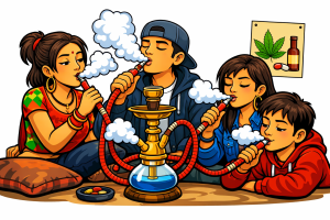 युवाहरू कुलतको सिकारः हुक्कामा हालेर खाने फ्लेवर भित्रिने क्रम जारी रहेको छ