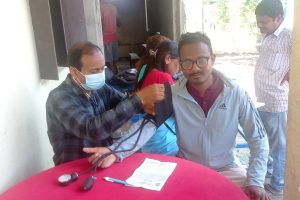 स्वास्थ्य शिविरमा ३४० जना महिलाको पाठेघरको जाँच