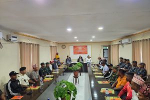 सशस्त्र प्रहरीद्वारा विपद् प्रतिकार्य स्वयंसेवक समूह निर्माण सम्बन्धी तालिम सञ्चालन