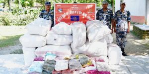 सशस्त्रद्वारा असोज पहिलो हप्ताभित्र ३२ लाख मूल्य बराबरको सामान बरामद साथै दुर्घटनामा परेकालाई पनि उद्दार